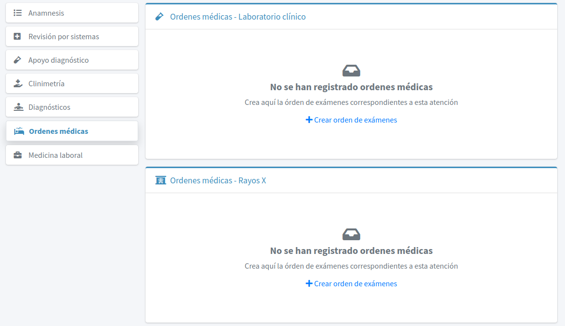 Órdenes médicas
