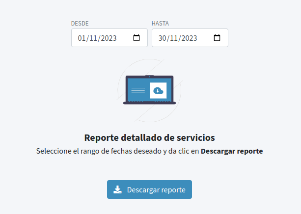 Detallado de servicios